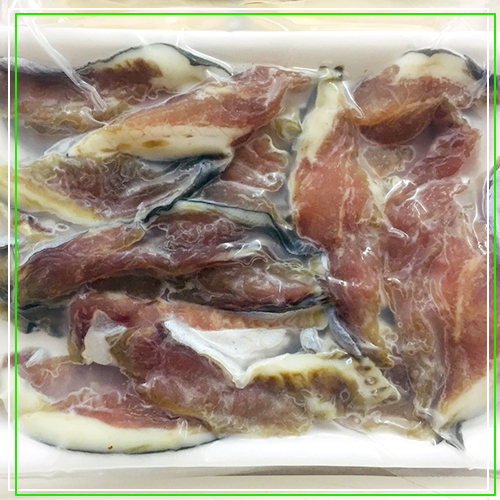 Cá tra phi lê sấy khô (còn da, còn mỡ)