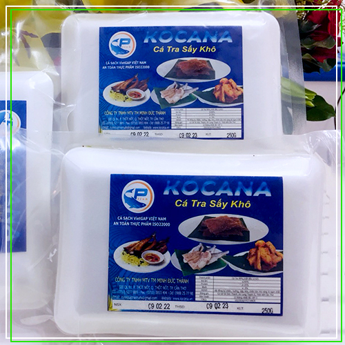 Cá tra phi lê sấy khô (còn da, còn mỡ)