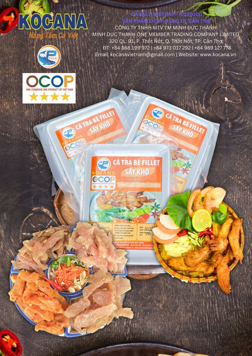 Cá tra bè fillet (phi lê) sấy khô